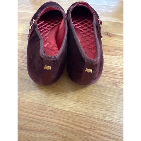 Birdies Hummingbird Mary Jane Flats Burgundy Maroon Size 11 - Picture 5 of 6